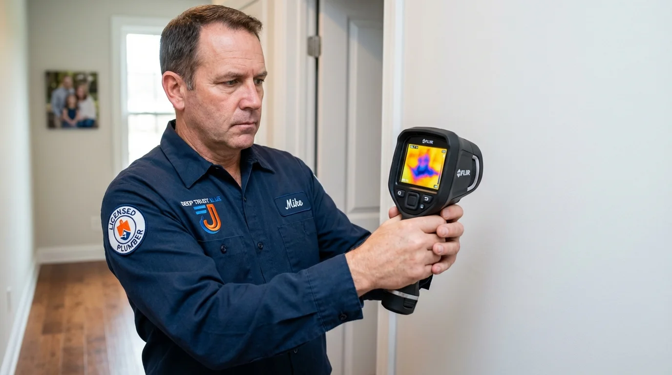 Thermal imaging leak detection by Johns Plumbing LLC in Lewisport